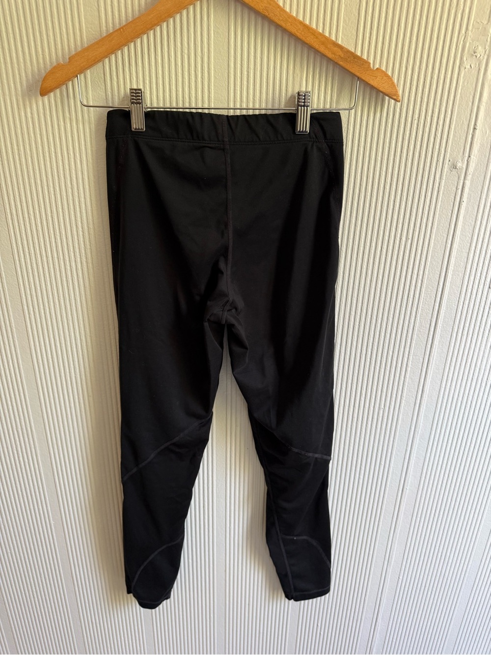 Nike Black Pro Training Leggings with White Swoosh - Picture 2 of 4